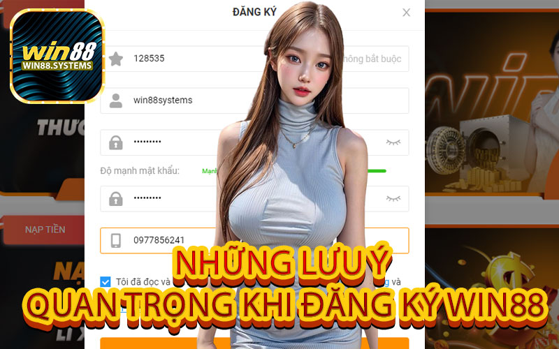 Những Lưu Ý Quan Trọng Khi Đăng Ký Win88