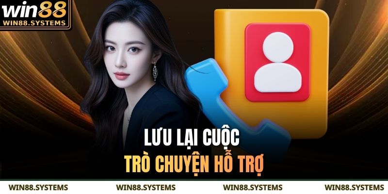 Lưu lại cuộc trò chuyện hỗ trợ
